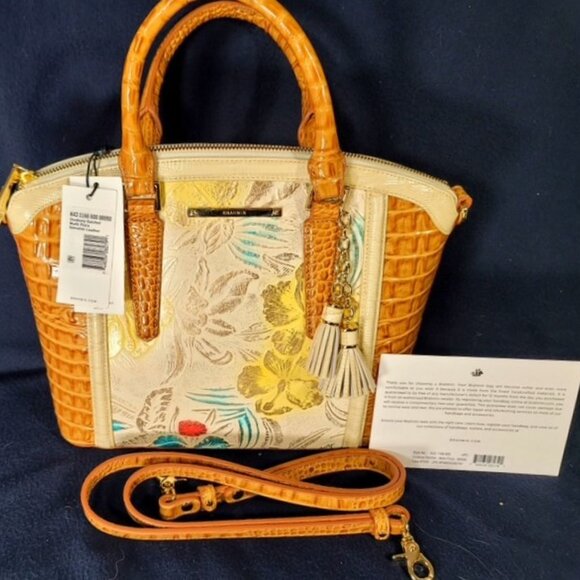 NWT VINTAGE BRAHMIN MULTI FLORA MEDIUM DUXBURY FLORAL PURSE/SHOULDER BAG/SATCHEL - Picture 14 of 14